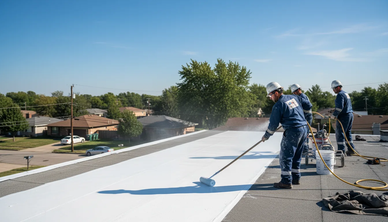 Commercial roof coating in Lansing, KS near me